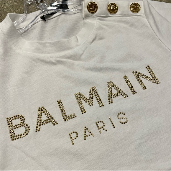 NWT! BALMAIN Girls White T-Shirt Sz. 4Y - Picture 3 of 7